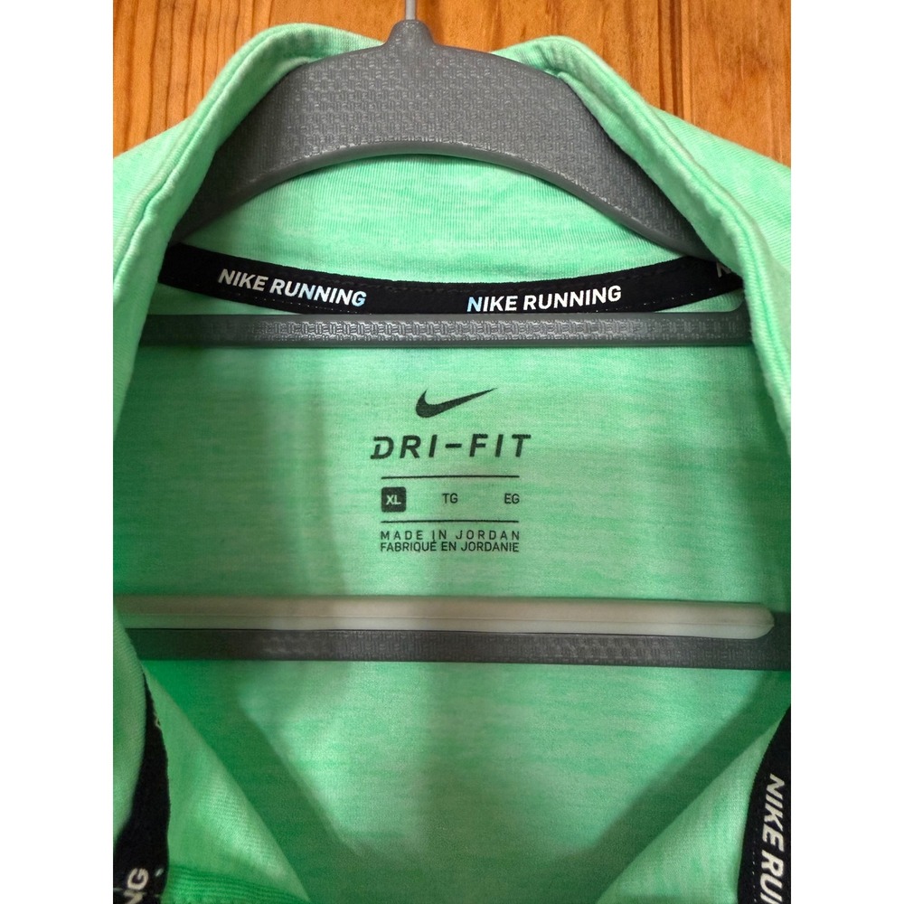 Nike Running Dri-FIT Women's XL Quarter Zip Pullover Mint Green Thumbholes - Picture 4 of 7
